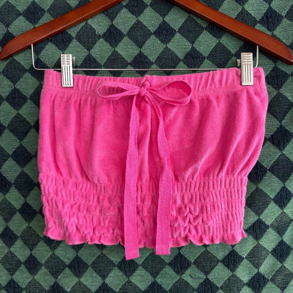 Pink Terry Tube Top